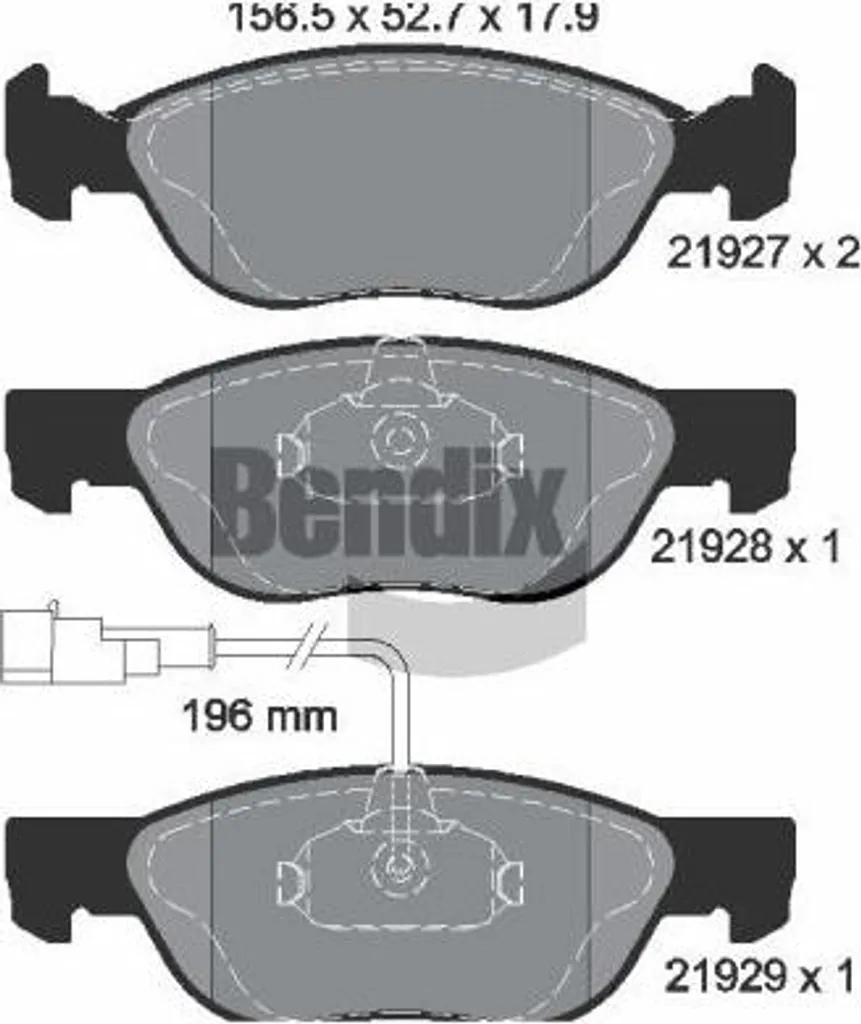 Plaquettes de frein pour Fiat Brava et Bravo : sécurité BENDIX OE