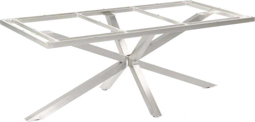 Base-Spectra Tischgestell Edelstahl Silber