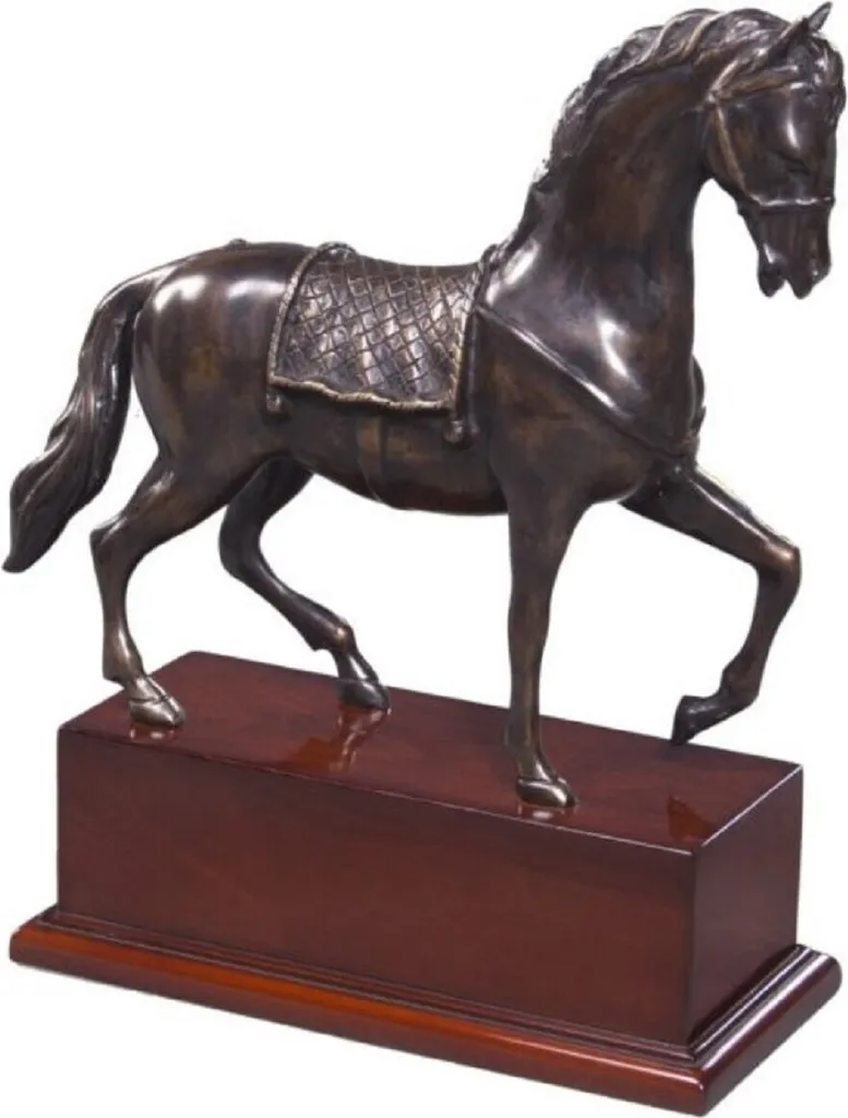Sculpture Équestre en Bronze Casa Padrino pour Décoration de Bureau