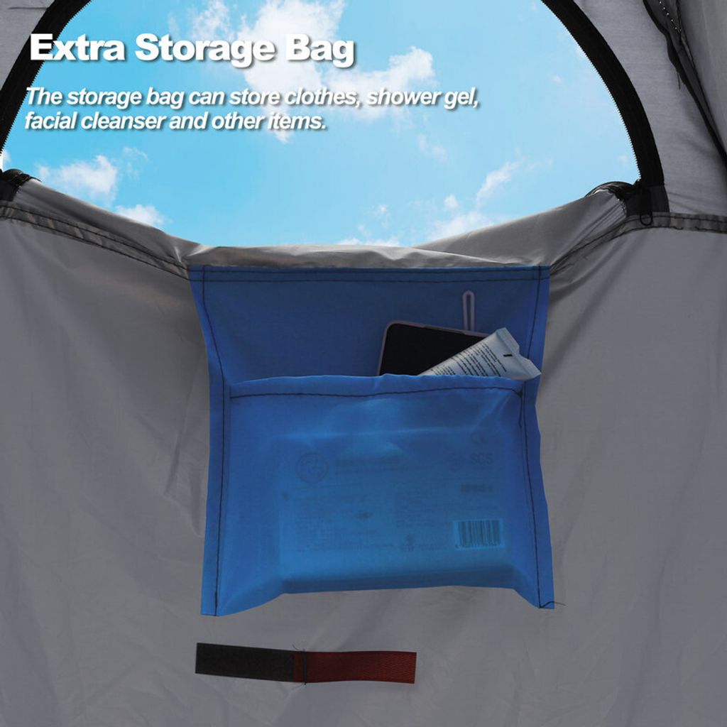 CLIPOP Pop up Duschzelt, Campingzelt, mit Tragetasche für Produktbild 6