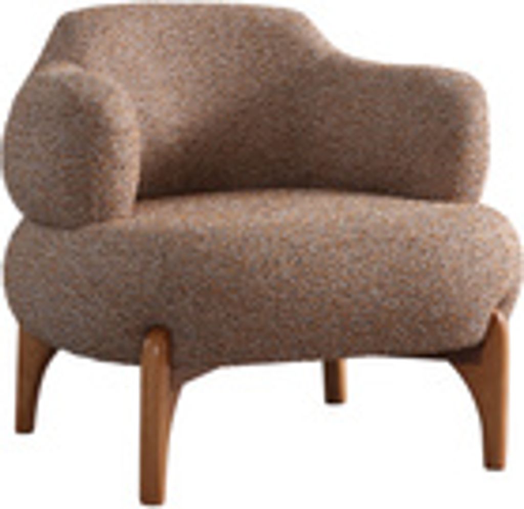 Villa Möbel Sessel Bueno Farbe: Braun Ideal für Wohnzimmer, Lounge oder stilvolle Wartebereiche