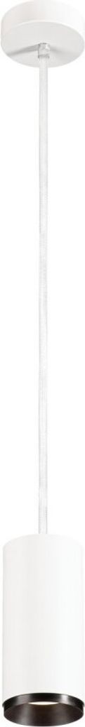 SLV NUMINOS PD DALI M, Indoor LED Pendelleuchte weiß/schwarz 4000K 24°