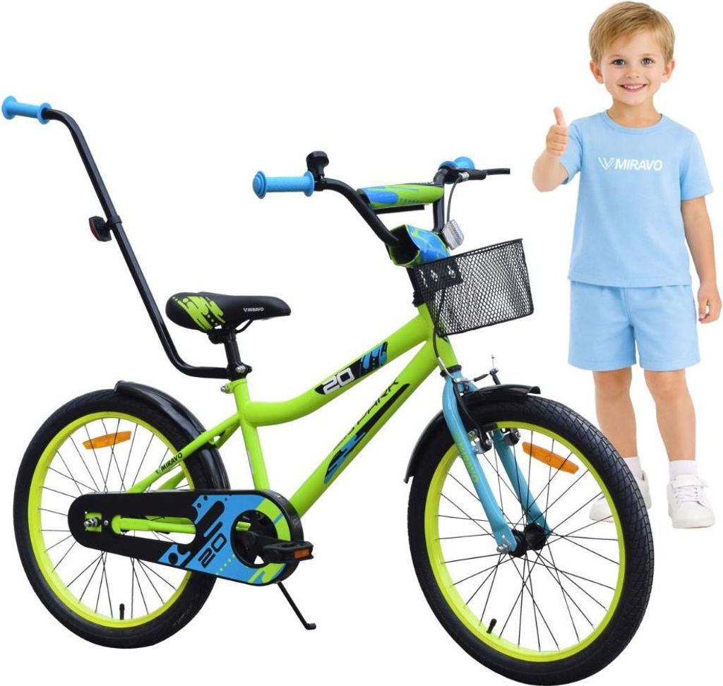 Kinderfahrrad - 20 Zoll - Grün - für 5-8 Jahre - mit Produktbild 