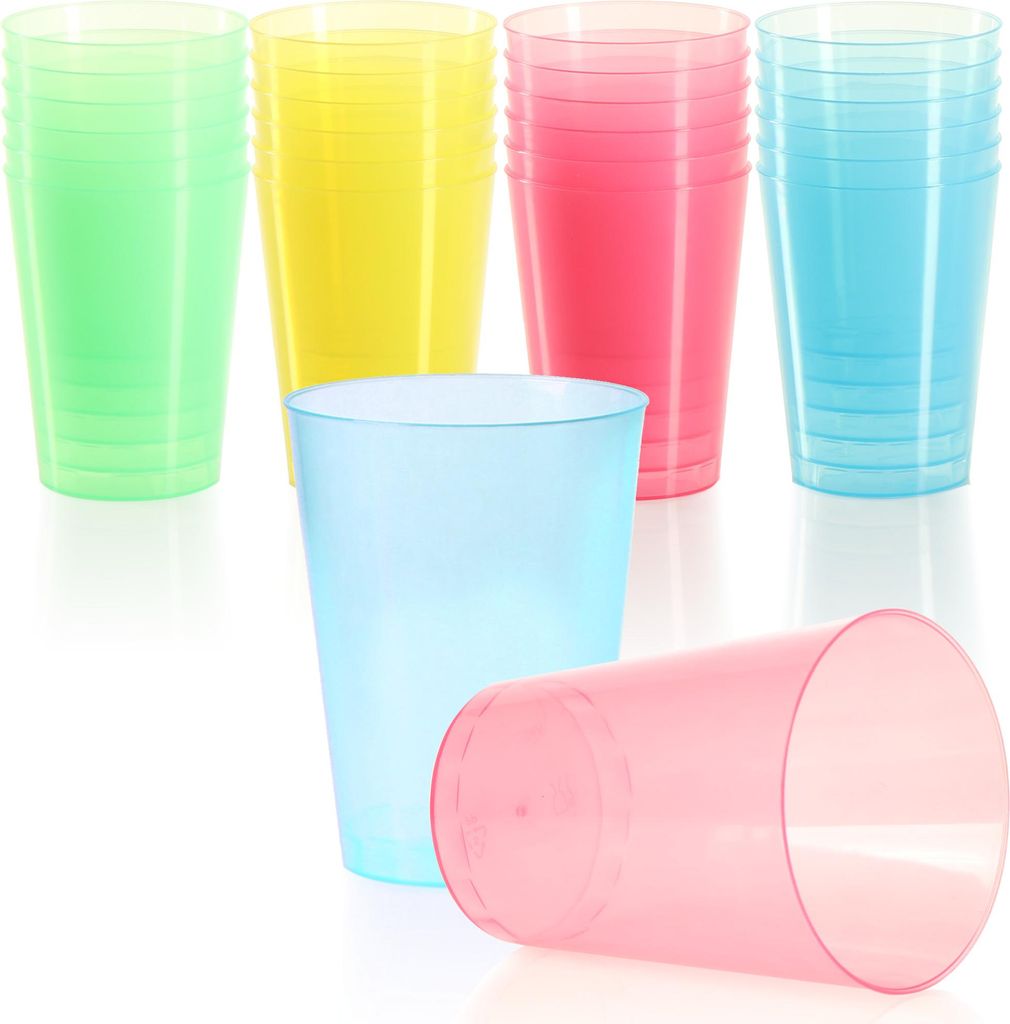 com-four® 24x gobelets réutilisables pour les fêtes, le Image du produit 