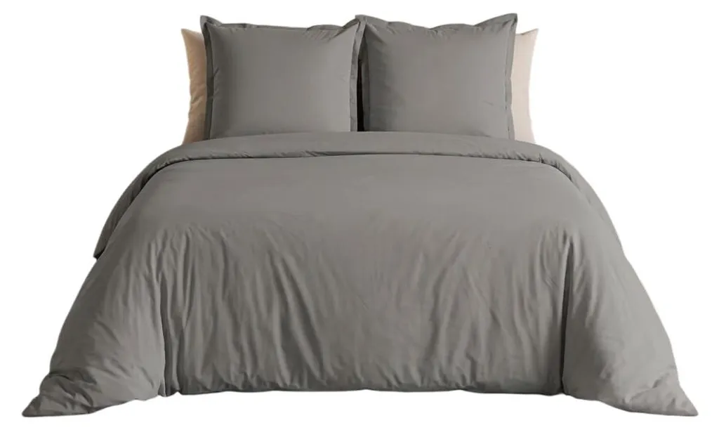 Parure de lit Collection Percale de coton Uni - Qualité 80 fils 240x220cm