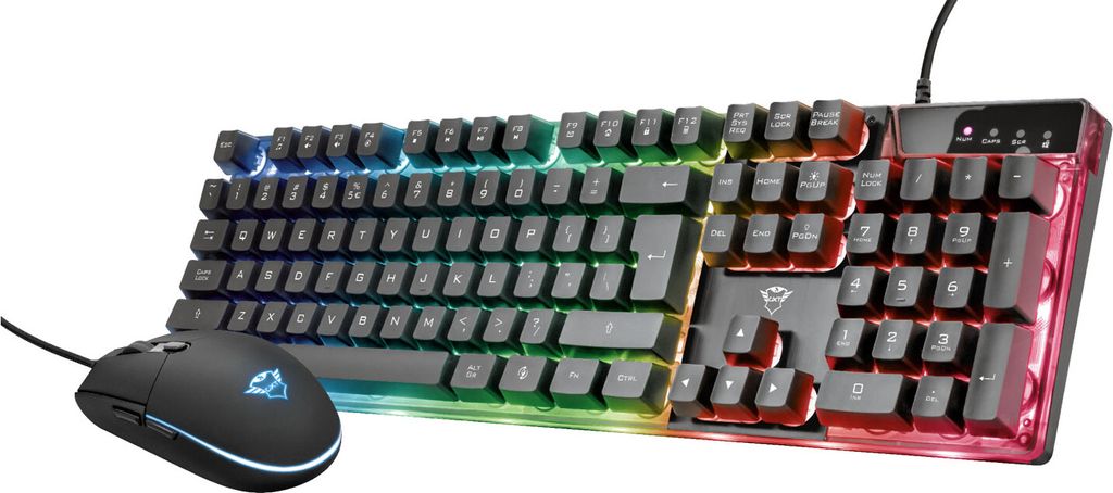 Trust GXT 838 Azor, Plná velikost (100 %), Kabel, USB, RGB Obrázek produktu 
