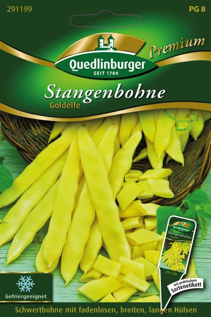 Artikelbild 1 von 'Stangenbohne Goldelfe' aus der Kategorie Stangenbohnensamen