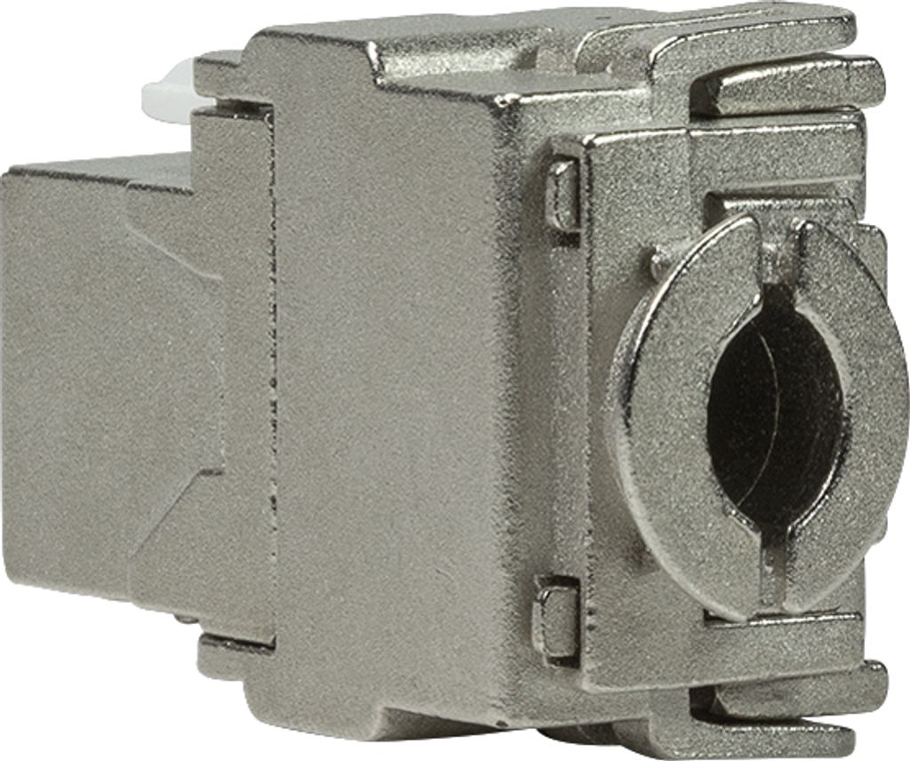 LogiLink Keystone Modul Kat.6A Klasse EA geschirmt grau