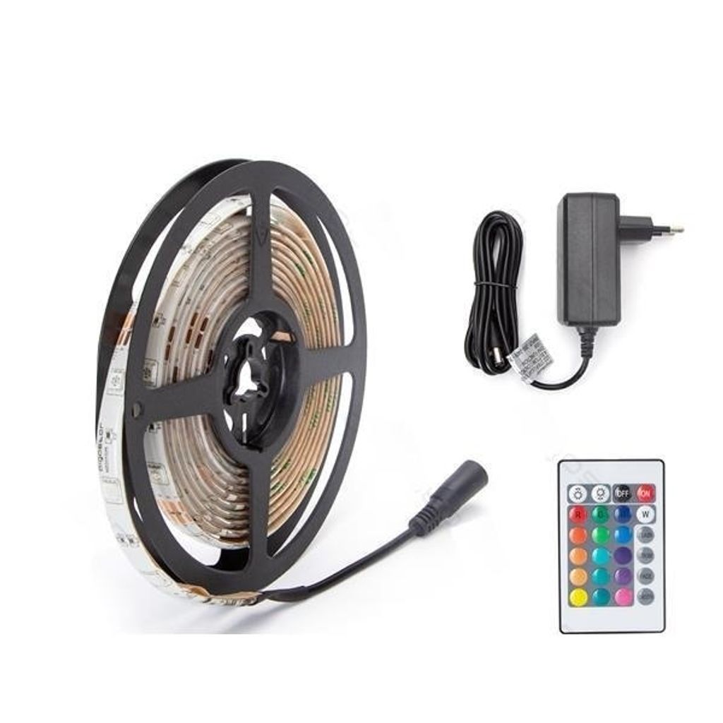LED Leuchtband - RGB 3m 24W - 30 LED's pro Meter - inkl. Produktbild 