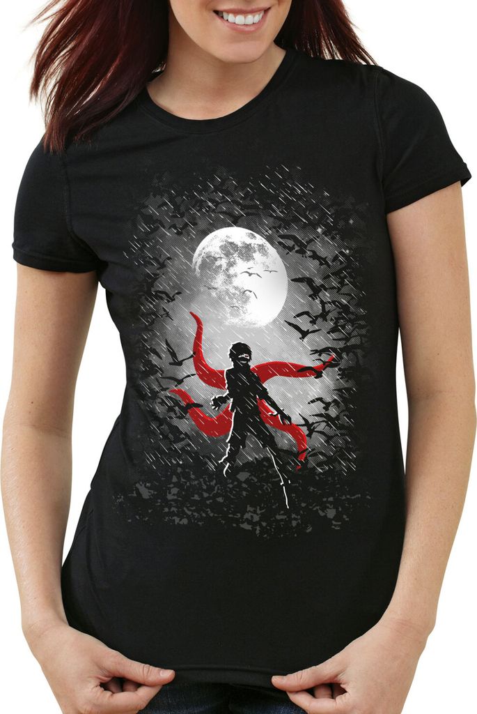 style3 Kaneki Night Damen T-Shirt tokyo anime manga, Größe:XS
