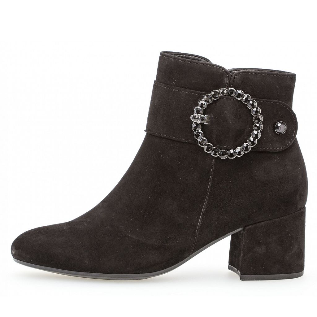 Gabor Damen Stiefeletten ungefüttert schwarz Gr. 51/2