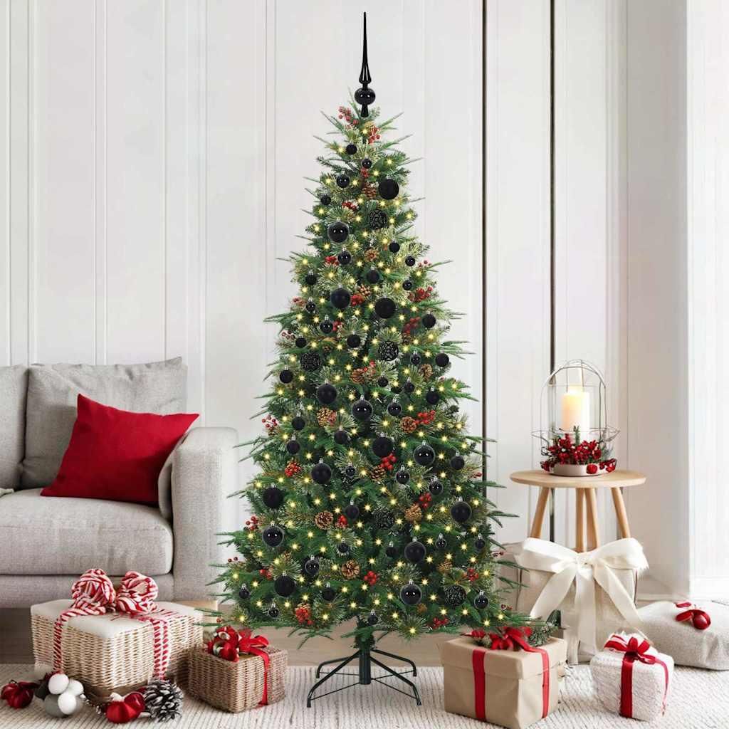 Design Künstlicher klappbarer Weihnachtsbaum Grün 180 cm PE und PVC 2025NEU7844485