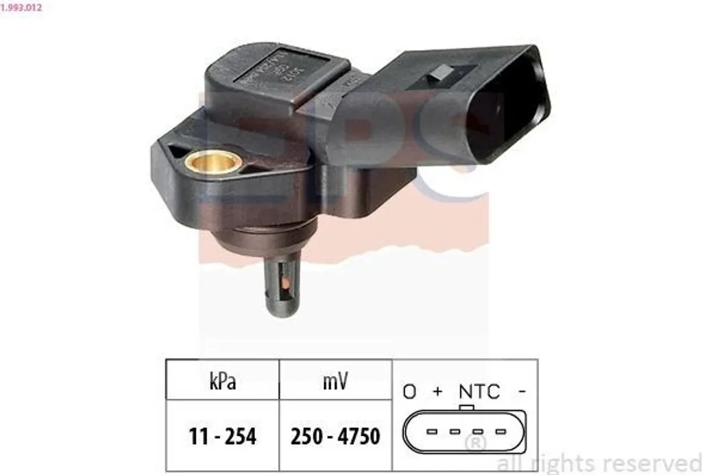 Capteur EPS 1.993.012 de réglage de hauteur pour Golf IV à hayon 1J1