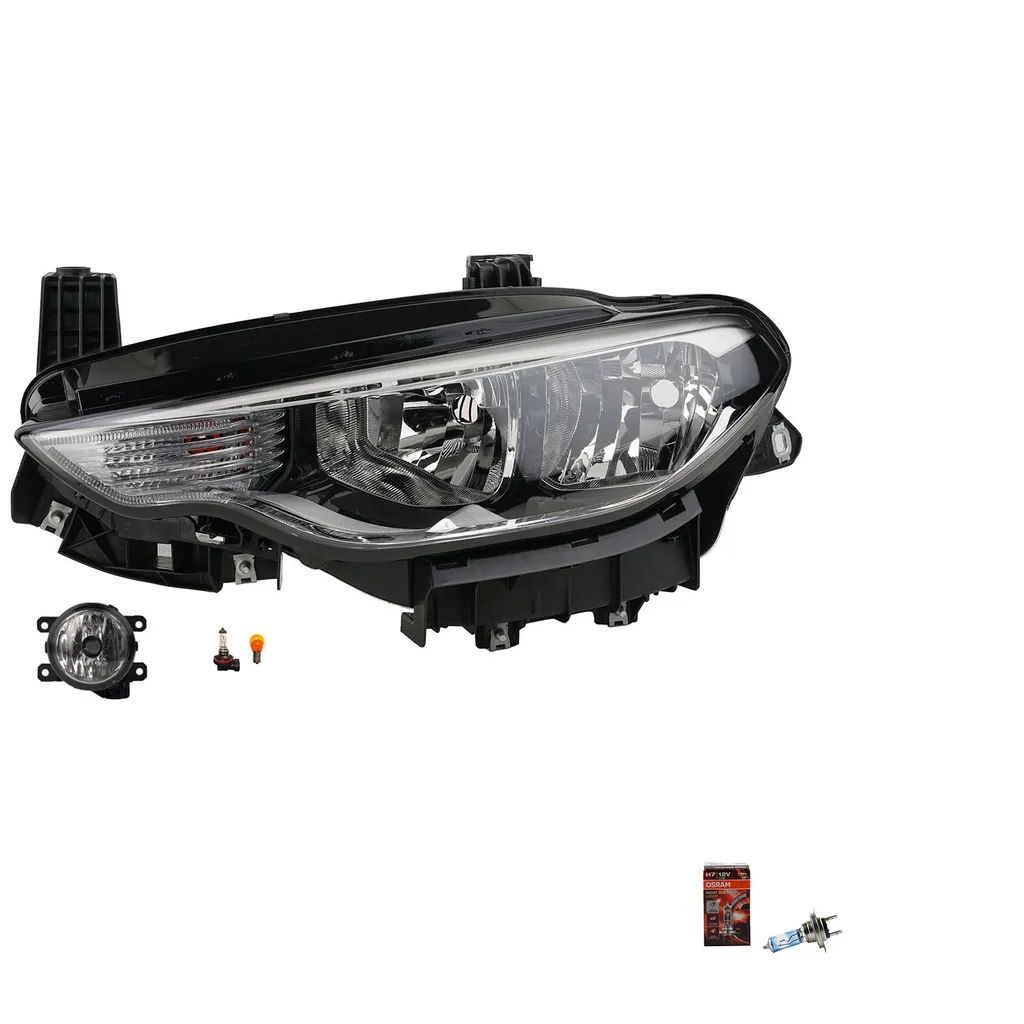 Ricambio Faro Fiat Tipo 356 Johns + Lampade Osram Performance