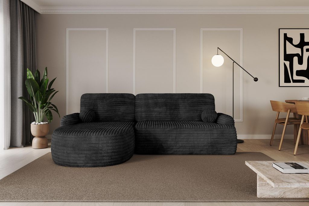 ALTDECOR Ecksofa mit Schlaffunktion und Bettkasten Corner Sofa Bett Eckcouch Couch L-Form Schlafcouch Ausziehbar Wohnlandschaft Schlafsofa Cauchsof...