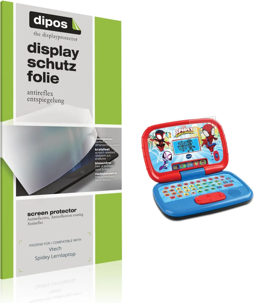 Protezione Schermo Vtech Spidey Laptop - 2x Pellicole dipos Antireflex