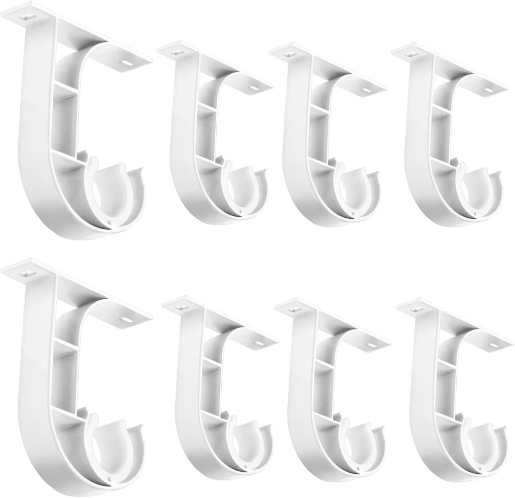 Set mit 8 deckenmontierten Gardinenstangenhalterungen, 2,5 Produktbild 