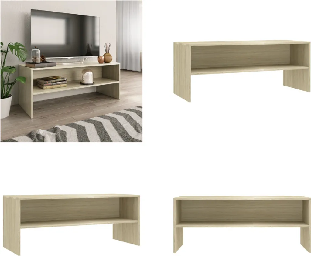 Mobile Porta TV Rovere Sonoma 100x40x40 cm - Arredo Casa vidaXL