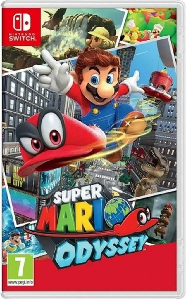 Pack Console de Jeux Vidéo Nintendo Switch et Super Mario Odyssey Neuf
