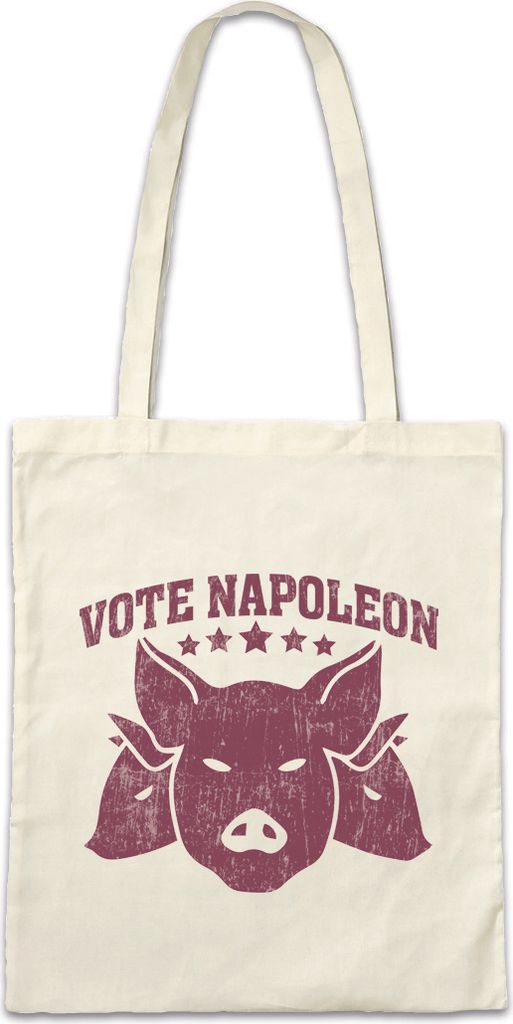Urban Backwoods Vote Napoleon, Stofftasche, Farbe: Beige
