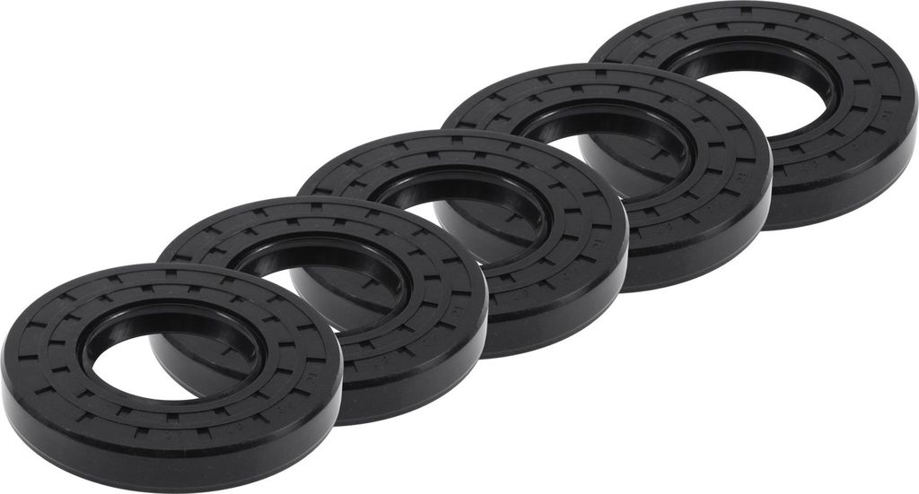 Universelle Öldichtung TC Doppellippe mit Stahlfeder Dichtungsring Rotierende Wellendichtung 40x80x12mm Hochdruck NBR Gummi Schwarz 5 Stück