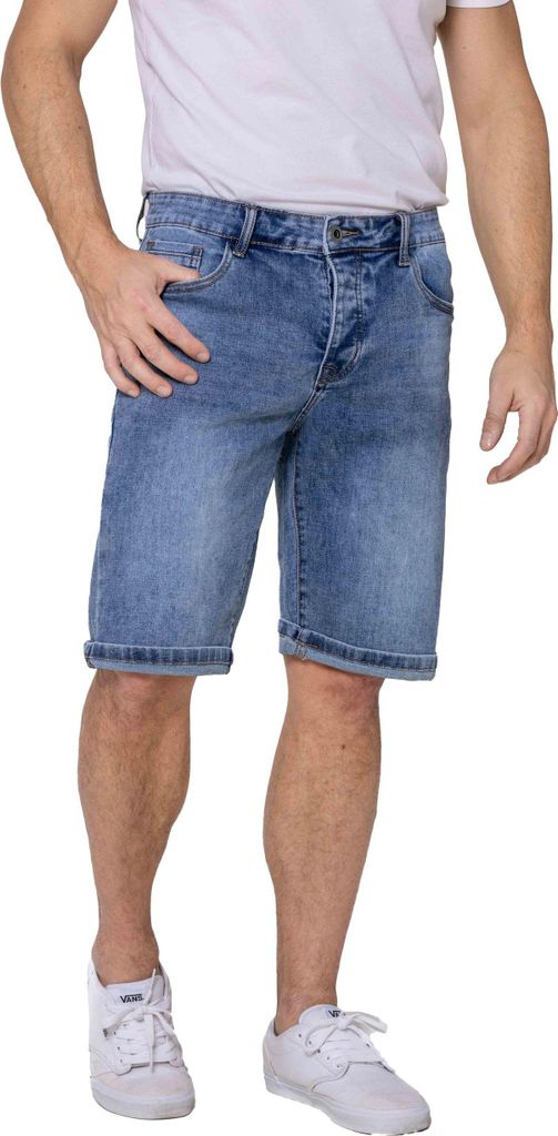 Nina Carter Shorts Denim Regular Fit Bleached Jeansshorts Produktbild 