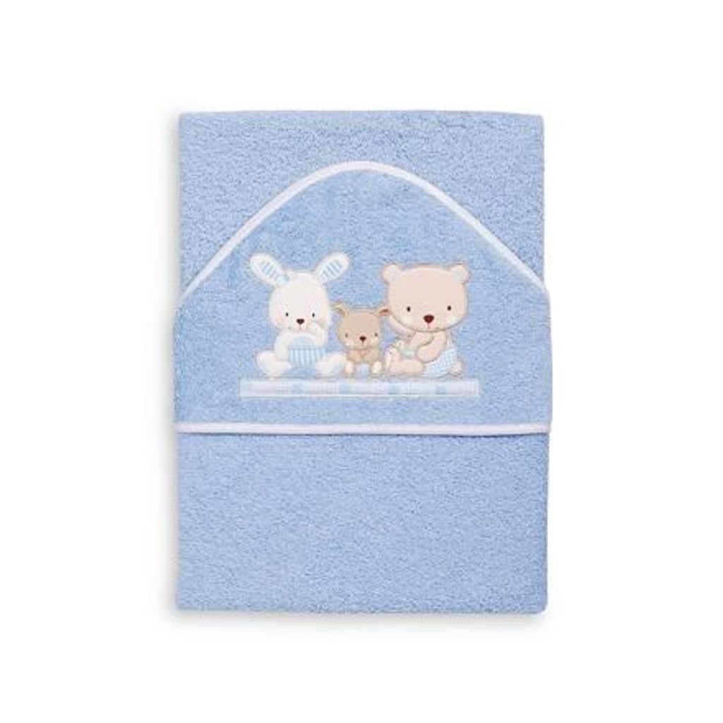 Interbaby -Handtuch Terry 100x100 Liebe - Blau