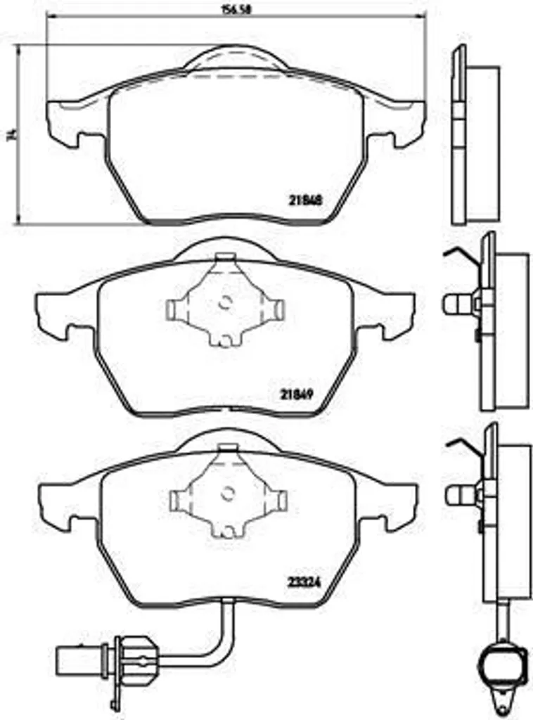 Plaquettes de frein auto pour rénovation Seat Alhambra 7V