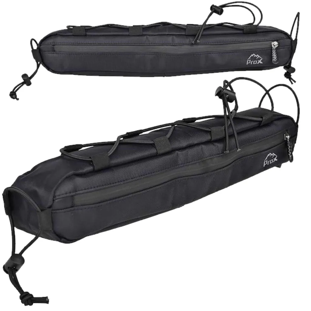 ProX Alaska Sacoche de Cadre Longue 1,6L Noire Étanche Bikepacking