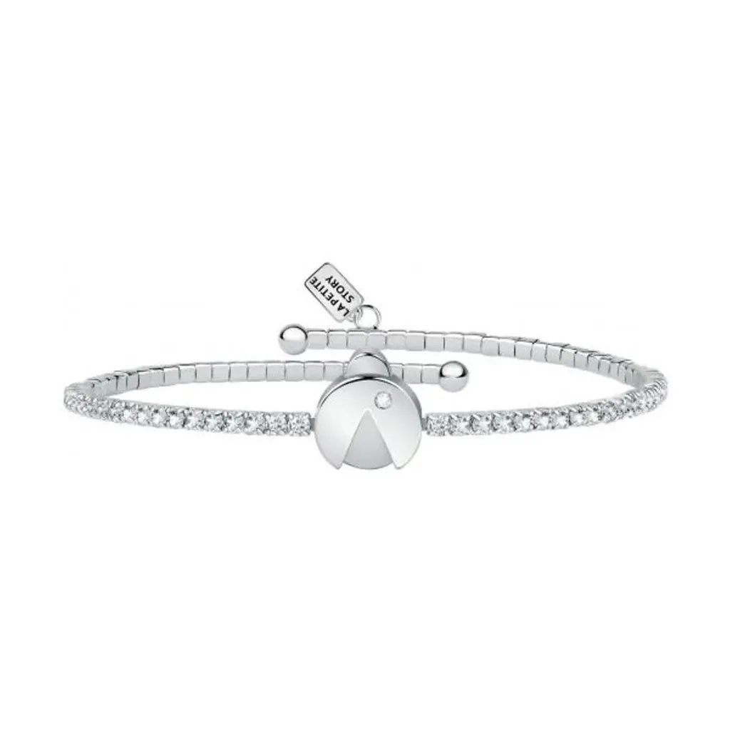 Bracciale giocoso con cristalli e coccinella portafortuna LPS05ARR65