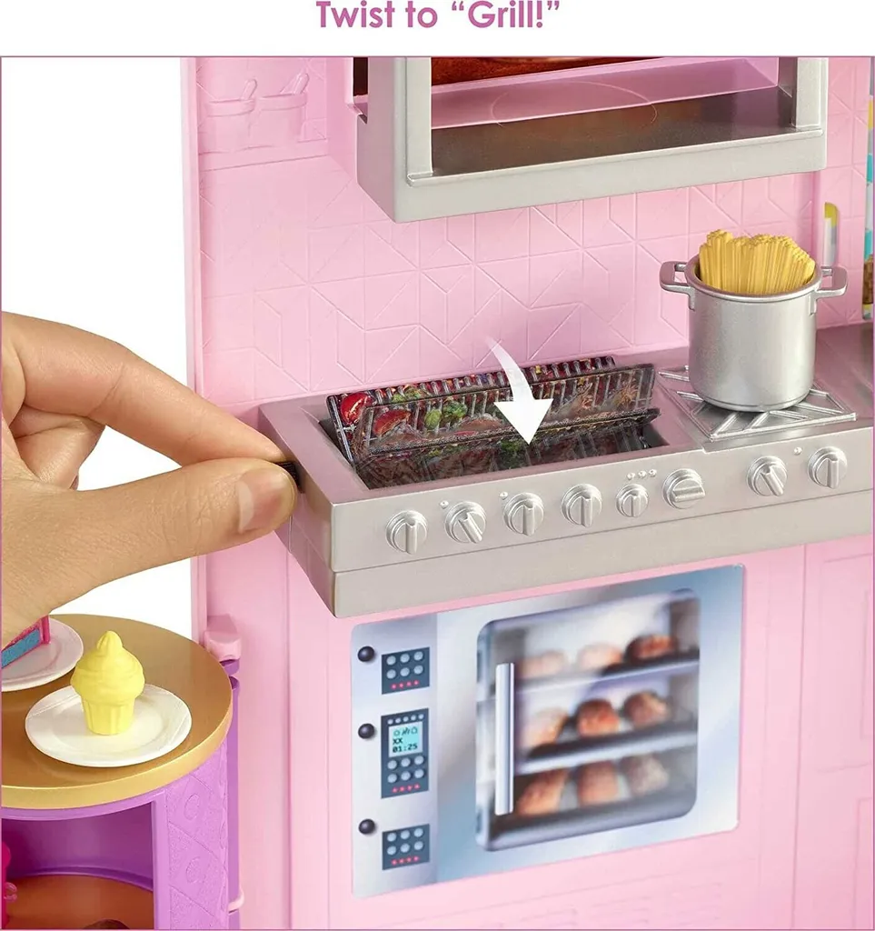 Barbie Bistro Restaurant 25 accessoires avec poupée blonde articulée - 12