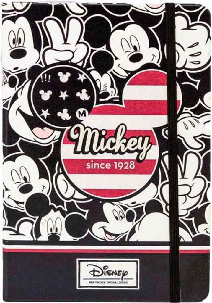 Stylisches Notizbuch MICKEY MOUSE, Hardcover, 100 Seiten, 01787