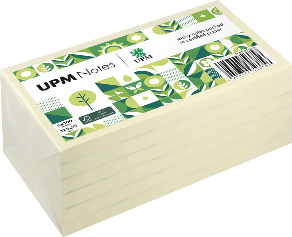 UPM Notes Haftnotiz 5655-01PG-6 125x75mm 100Bl