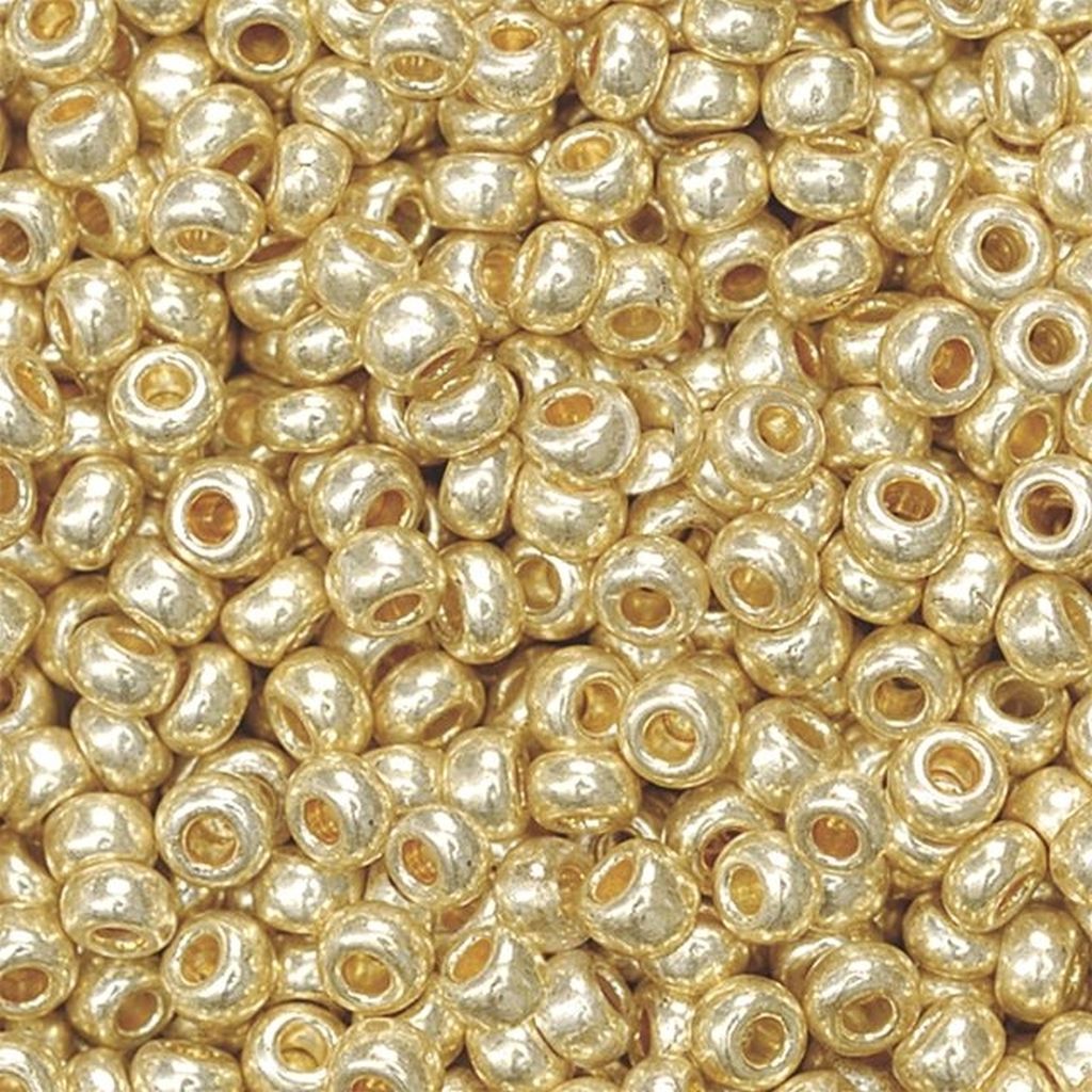 Rocailles 2,5 mm bleichgold VE=6x13g Produktbild 