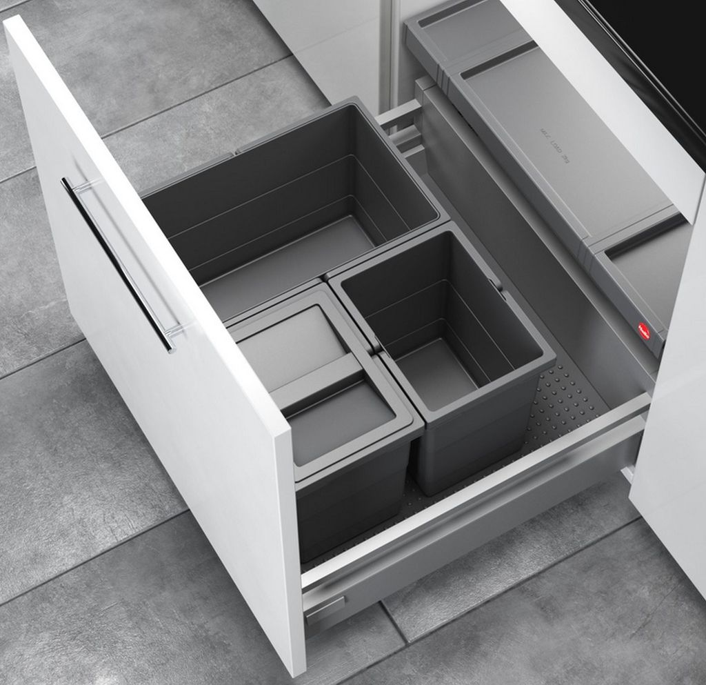Hailo Allegro System Mülleimer für Schublade