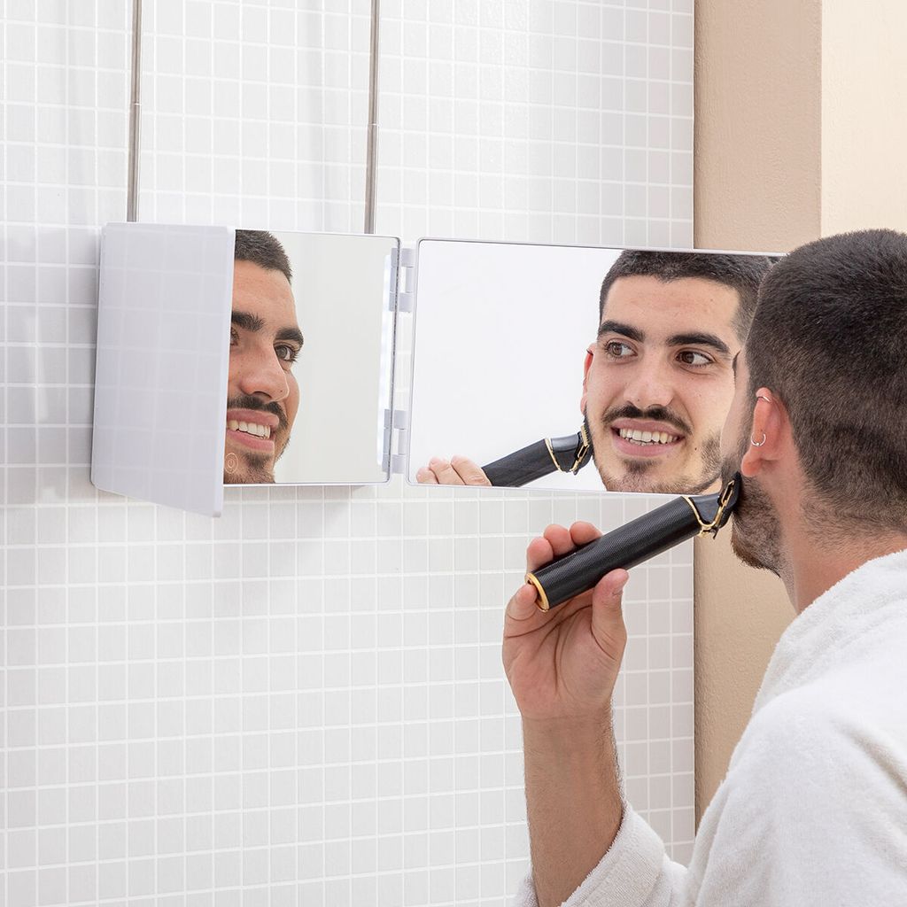 Kúpeľňové zrkadlo s LED svetlom a 360º videním SelfKut Obrázok produktu 5