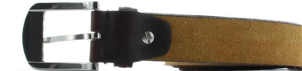 Red Point Gürtel Herren Ziernaht Leder Dunkelbraun 115 cm