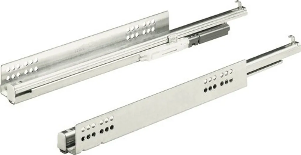 Rails Quadro V6 500 mm à Extension Totale et Fermeture Silencieuse