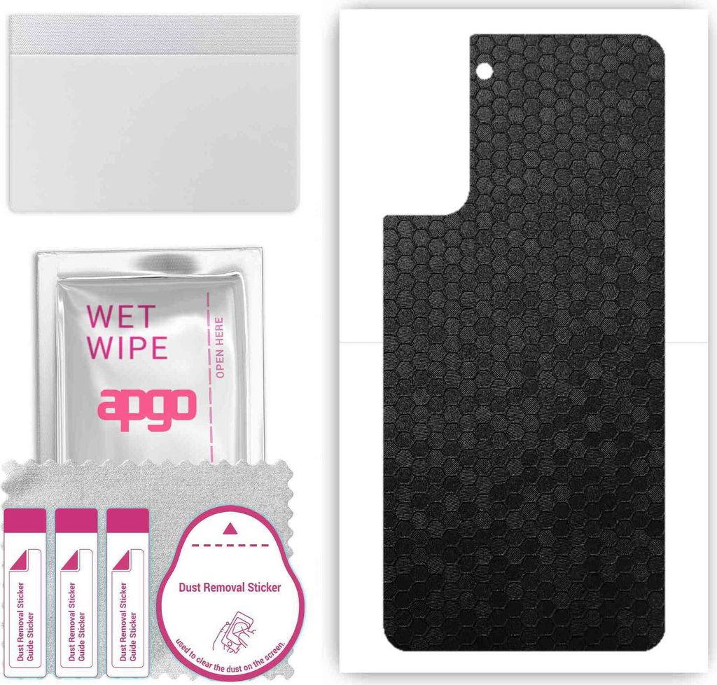 apgo Rückseite Schutzfolie, Skin, kompatibel mit Samsung Galaxy S21 Plus 5G, Hinten Displayschutzfolie aus Vinylfolie, kratzfest, einfache Montage...