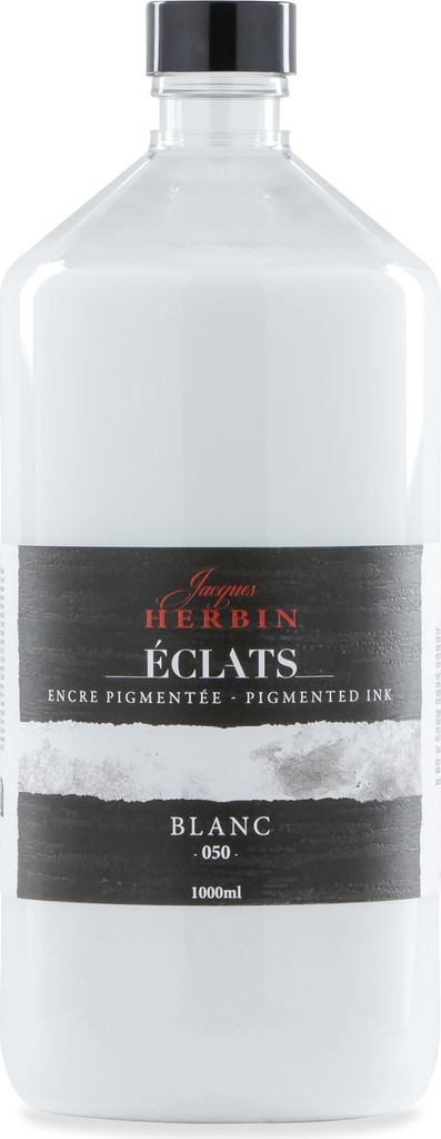 Jacques Herbin Aquarelltine Éclats, Flasche 1000ml - Weiß 19050T