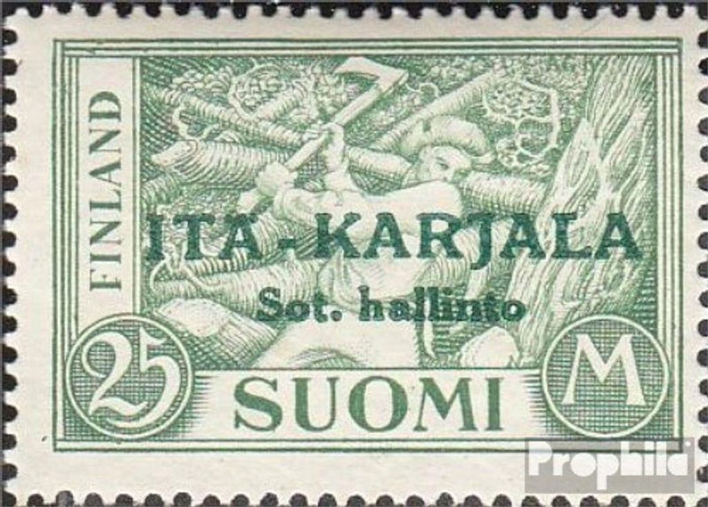 Briefmarken Finnische Bes. Ostkarelien 1941 Mi 15 Produktbild 