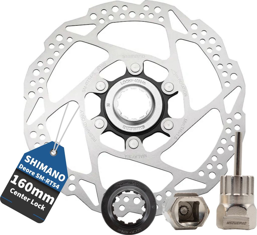 Shimano Bremsscheibe SM-RT54 160mm Centerlock Produktbild 