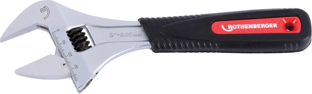 Clé à molette grande ouverture 39 mm ROTHENBERGER 8 pouces increvable