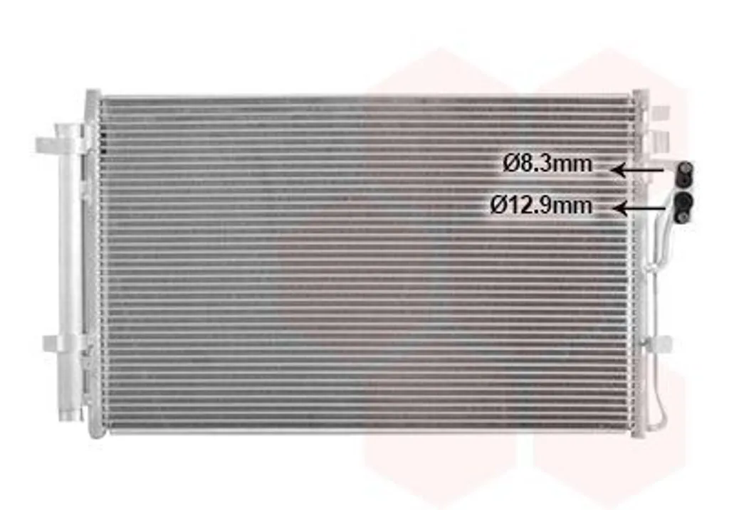 Condenseur clim VAN WEZEL 82015702 pour KIA SORENTO II XM robuste