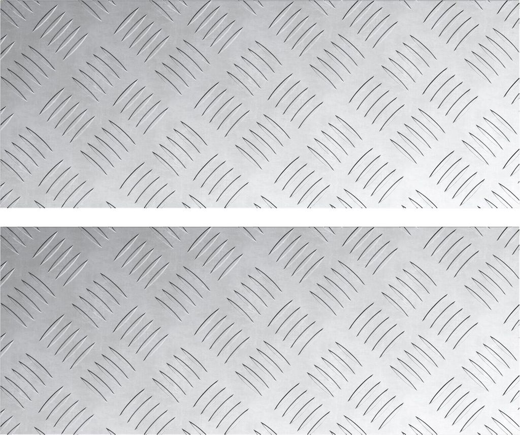Möbel Aluminium Schachplatten 2 Stück rutschfest 50x20 cm - Stufenmatten 4104249
