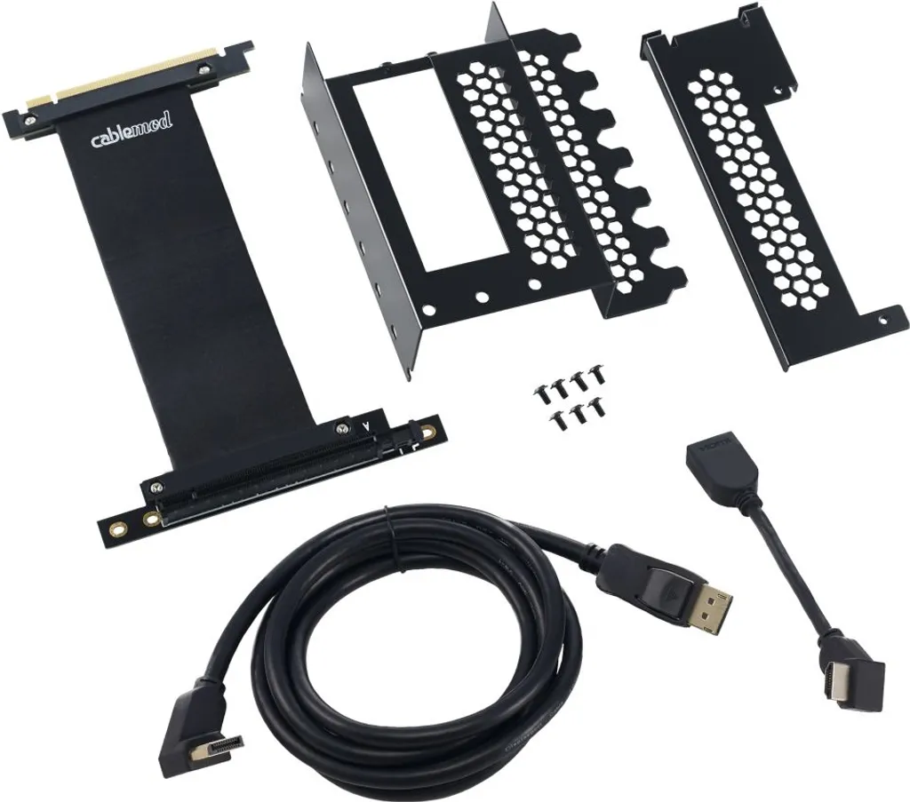 Cablemod CM-VPB-HDK-R Support GPU en Acier avec Câble Riser Inclus