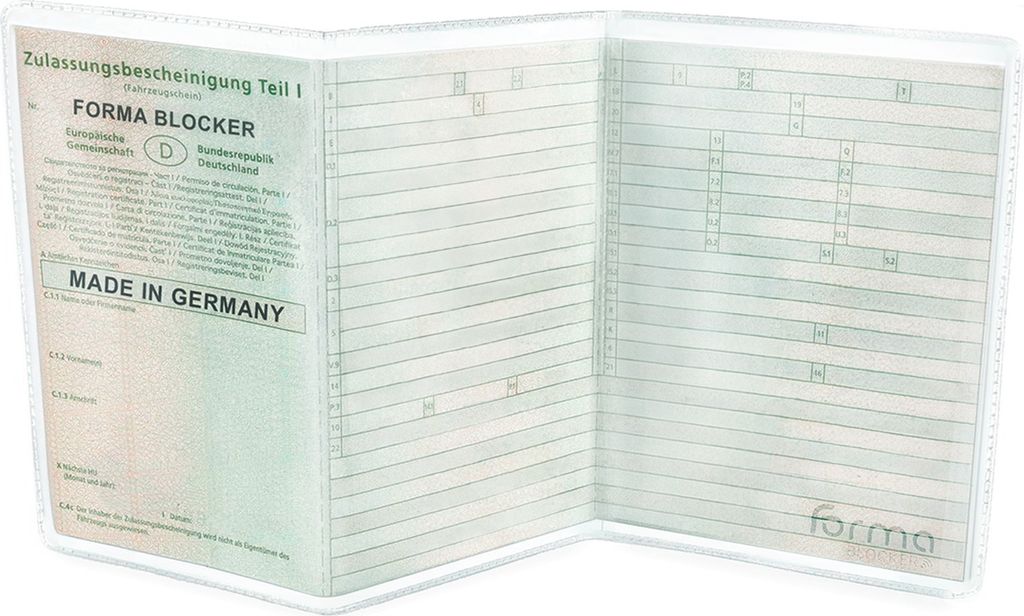 Fahrzeugschein Mappe Schutzhülle Auto Papiere Etui Produktbild 1