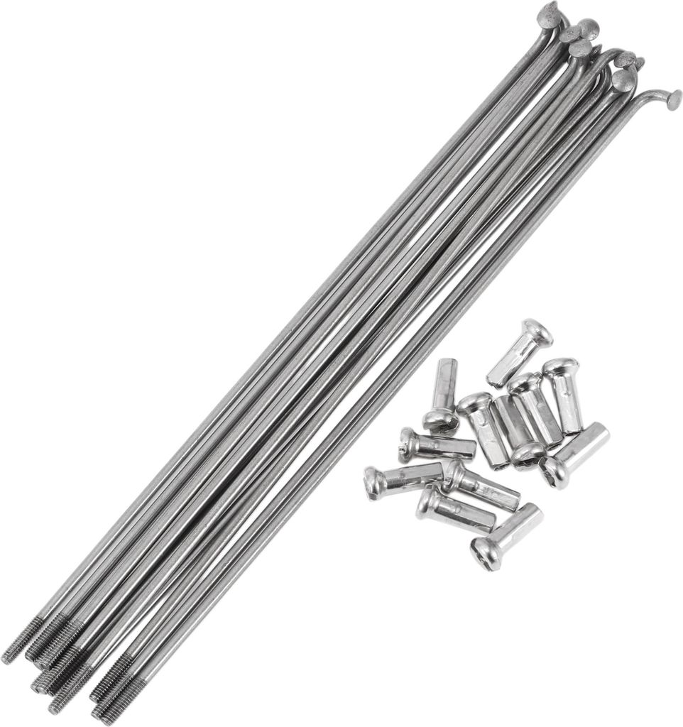12 Set 14G Fahrradspeichen 143mm Fahrradrad Speichen 304 Edelstahl Silber Ton