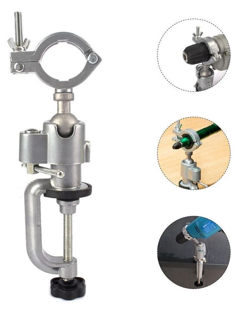 Universeller Schwenk-Schraubstock für Bohrmaschinen, 360° - Tischmontage 38-41 mm