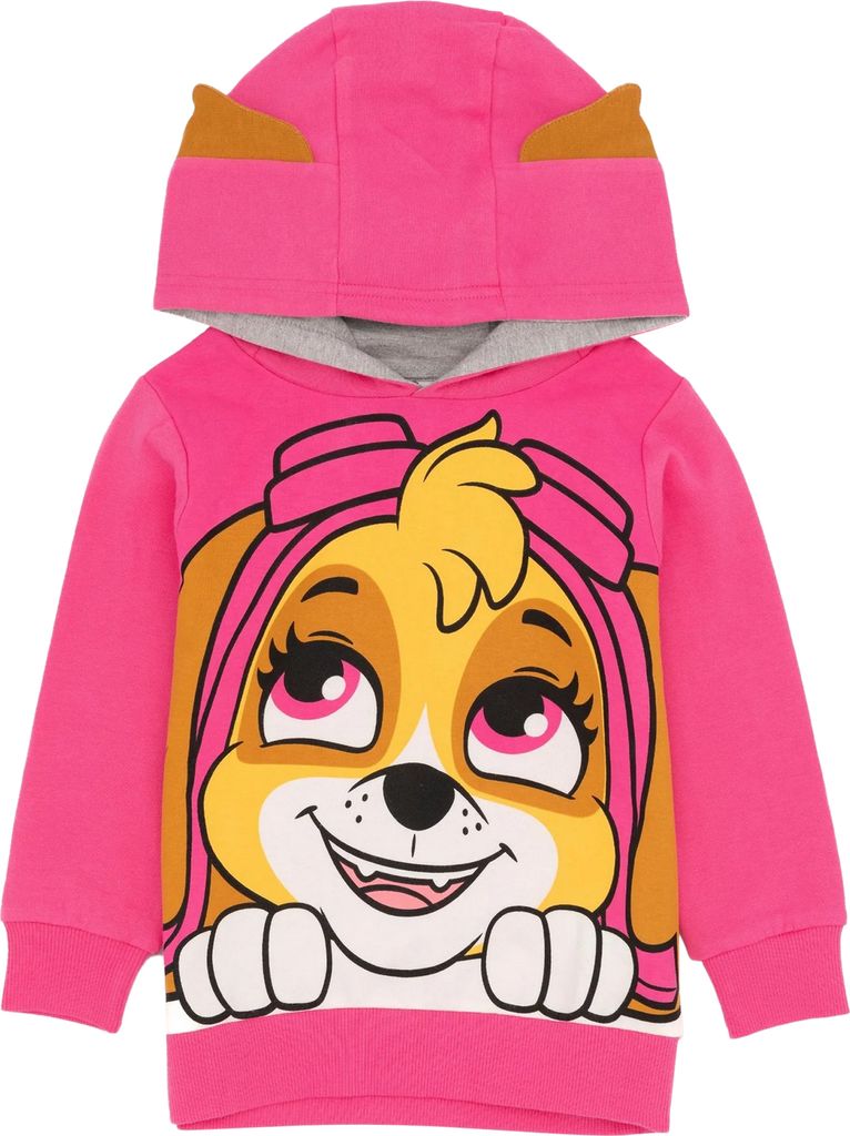 Paw Patrol - Kapuzenpullover 3D-Ohren für Kinder NS7020 (98) (Pink)
